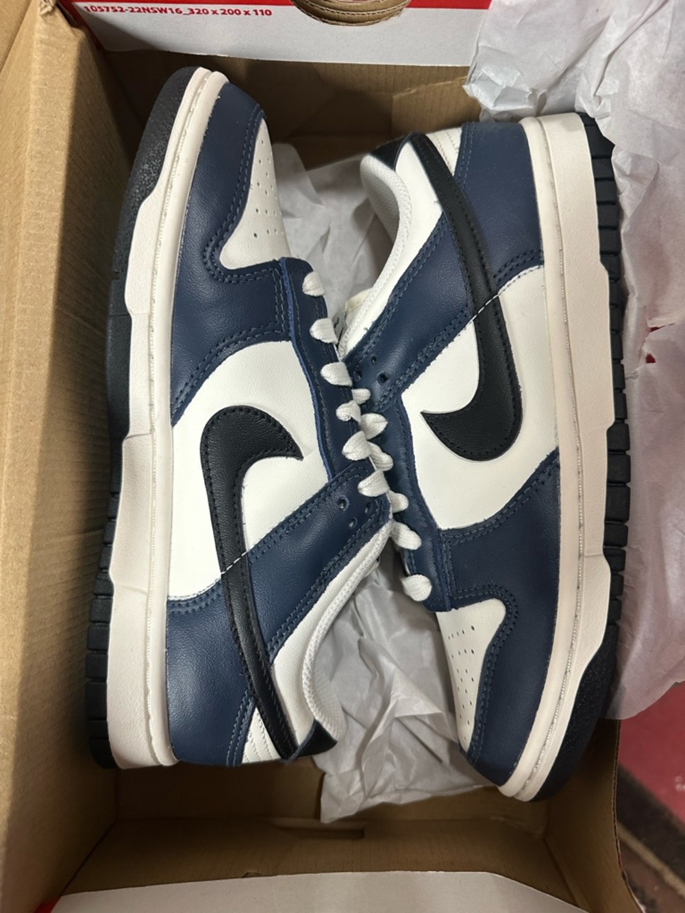 Nike Men’s Dunk Low — White/Navy/Black